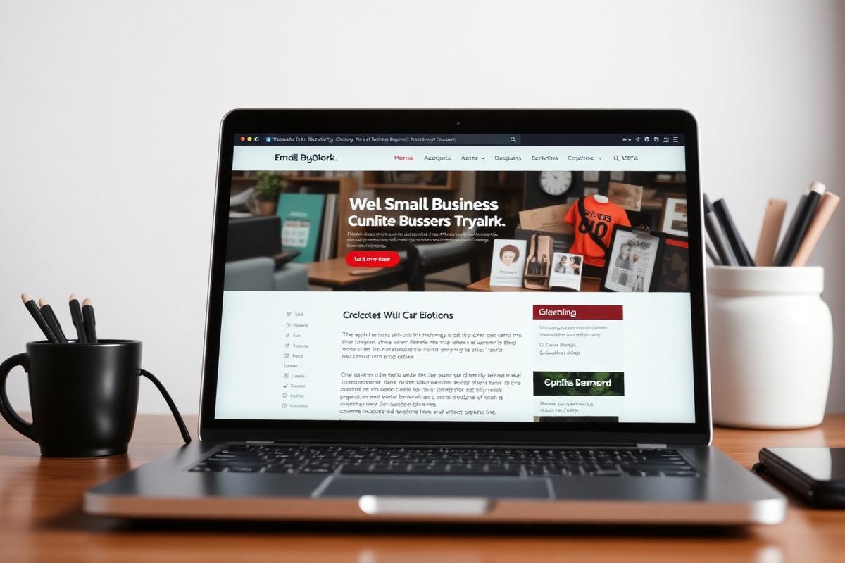 Outdated small business website